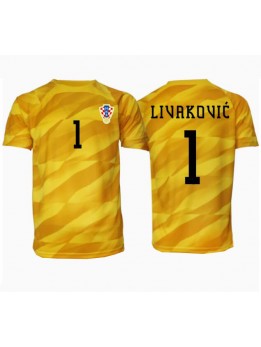 Kroatien Dominik Livakovic #1 Målvakt Replika Hemmakläder EM 2024 Kortärmad